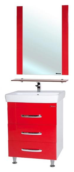 Мебель для ванной Bellezza Рокко 60 красная